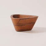 لا ميسا وعاء تقديم خشب طبيعي وسط 16*15.5*8سم، بني image number 1