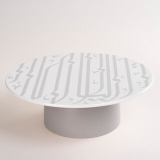 La Mesa grey/white porcelain 1 cake stand