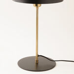 هومز مصباح طاولة من معدن وحديد، أسود 26*26*55سم image number 3