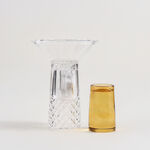 Homez Glass Diamond Oud Burner 16*16*30Cm, Brown image number 3