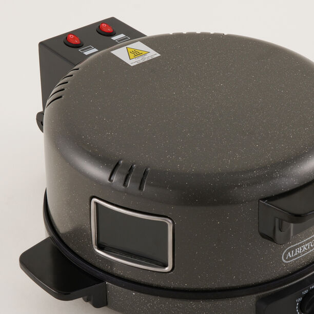 Alberto electric arabic bread maker stainless steel grey 30 cm image number 2