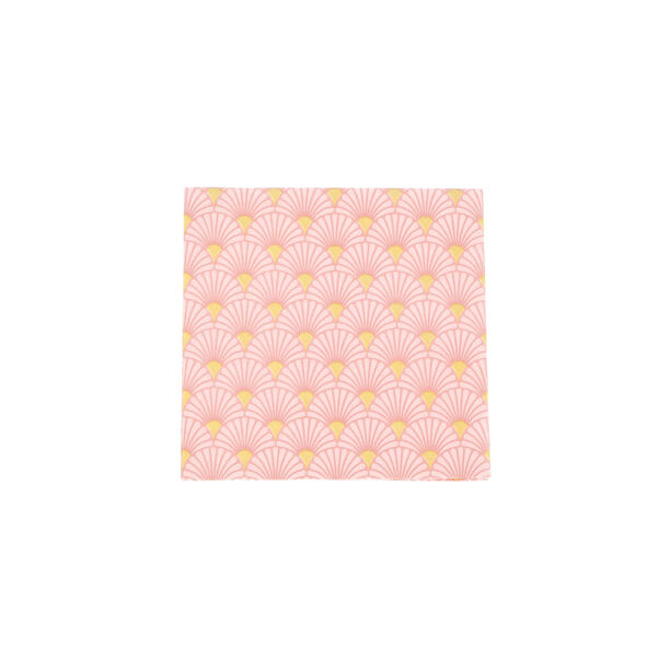 Ambiente Serving Paper Napkins Art Deco Design Rose Gold Color image number 1