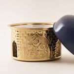 La Mesa Metal Serving Pot 20*20*27Cm, Blue image number 2