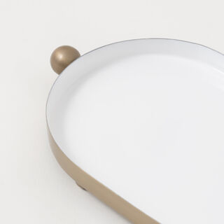 Dallaty Steel Serving Tray, Gold 35*15*3Cm