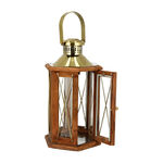 Lantern Wood And Steel Natural & Shiny image number 1