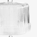 لا ميسا حامل كيك زجاج بقاعدة طويلة 24*17*9.8سم image number 1