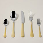 20 Pcs Cutlery Set Gold Handle And Silver Top image number 0