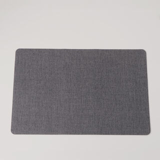 لا ميسا مفارش سفرة قماش مستطيلة 4 قطع 45*30سم، لون فحمي