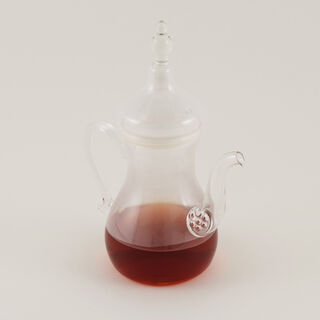 Dallaty glass tea pot with warmer