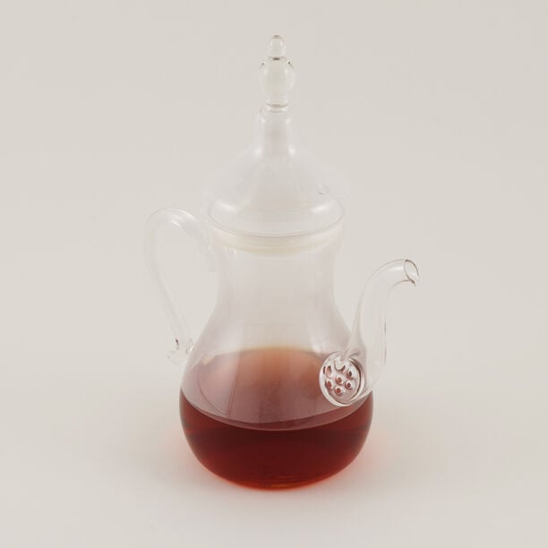 Dallaty glass tea pot with warmer image number 1