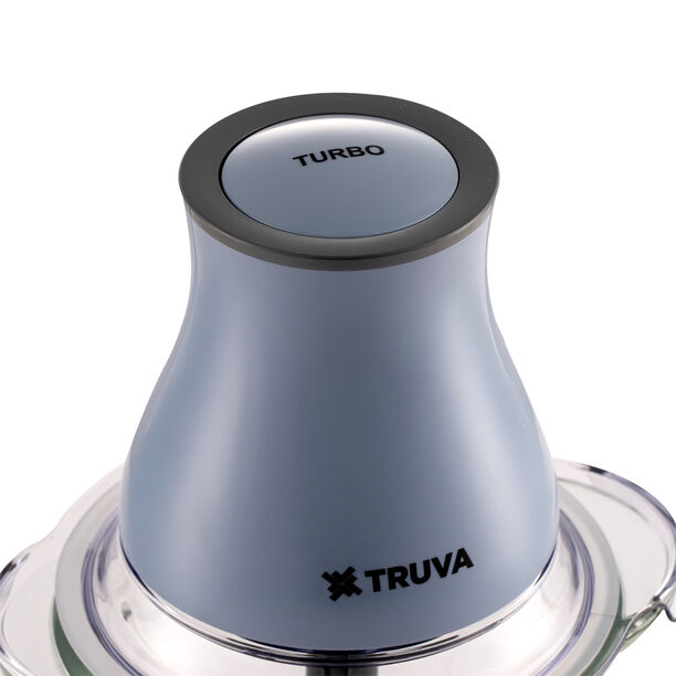 Truva Blue Glass Chopper 1.2L, 2 Speeds image number 2