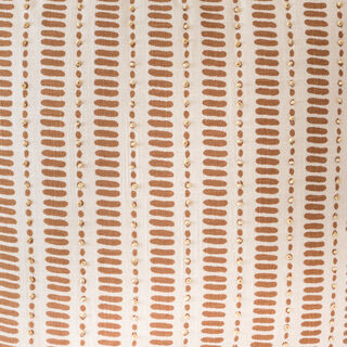 Boutique Blanche printed and matt highlighted cotton cushion, brown