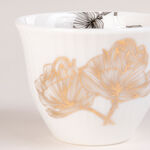 La Mesa white glass and porcelain coffee and tea cups set 21 pcs image number 3