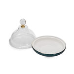 Dallaty dark green porcelain date bowl with lid 13*13*12 cm image number 1