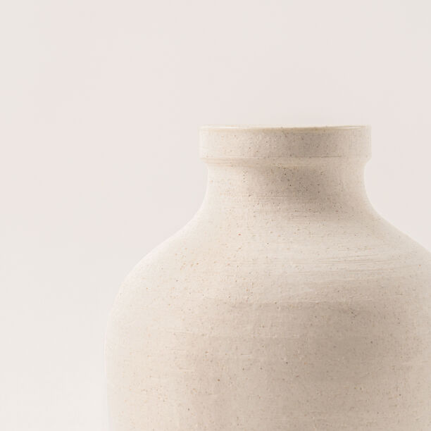 Selah off white ceramic cylindrical vase image number 4