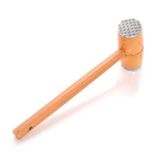 Alberto Aluminium Meat Mincer With Wooden Grip