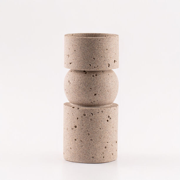 Huda Vase 9.4x9.4x21.5cm Dark Grey image number 0