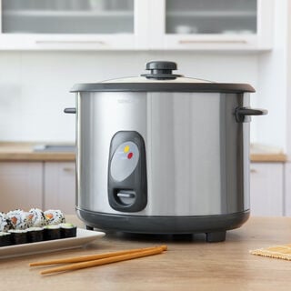 2.8L Sencor electric stainless steel silver rice cooker 1000W