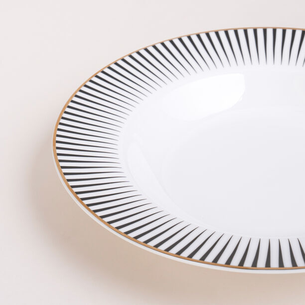 18 PCS NEW BONE PORCELAIN DINNER SET image number 2