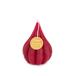 Pear Shape Candle Rustic Burgundy Berry