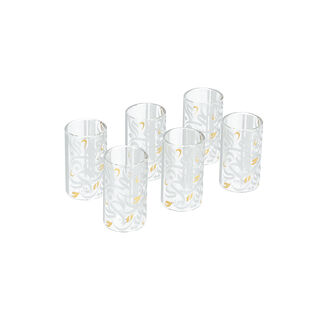 6 Piece Glass Arabic Tea Cup Serve 6 Persone