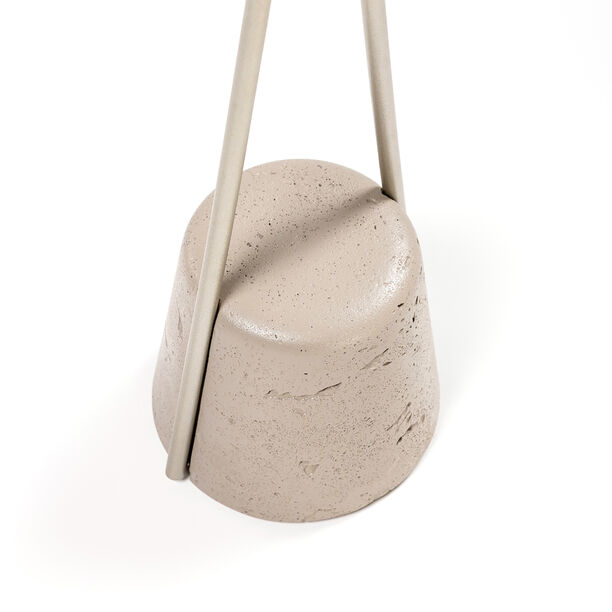 هومز ليلي طاولة جانبية بني مع خرسانة 40*40*55 سم image number 2