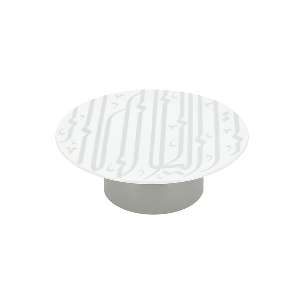 La Mesa grey/white porcelain 1 cake stand image number 2