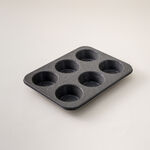 Alberto 6cups carbon steel muffin pan 4*26.4*35cm, grey image number 0