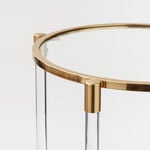 Homez acrylic coffee table in gold dia 86cm image number 1