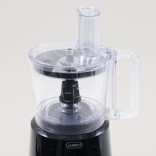 Alberto polypropylene food processor with 1.6L bowl,1.5L blender, black 800W