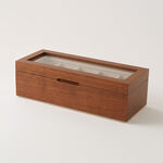 Homez watch box 5 divisions 30*12*7cm, brown image number 0