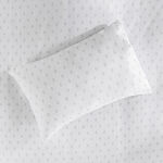 طقم غطاء لحاف قطن 3 قطع من بوتيك بلانش   230*200سم أبيض منقوش image number 4