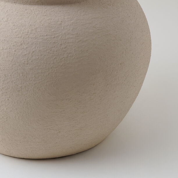 Homez Clay Stone Jar 30.5*30.5*30.5Cm, Offwhite image number 3