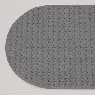 كوتاج دعاسة حمام من مادة تي بي إي، رمادي 69*39 سم