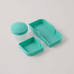 Alberto Plastic Salad Bowl, Green 21.8*18.1*8.4Cm image number 3