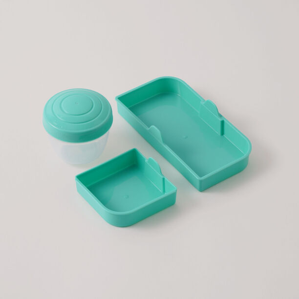 Alberto Plastic Salad Bowl, Green 21.8*18.1*8.4Cm image number 3