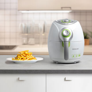 2.6L Sencor white electric air fryer 1500W