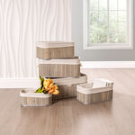 Natural Bamboo Basket Set 5 Pisces image number 6
