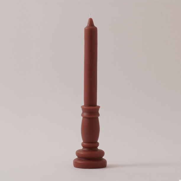 Homez Tower Wax Candle 6*30Cm, Brown image number 0