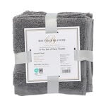 Boutique Blanche Grey 6 Piece Ultra Soft Face Towel Set 33*33 Cm image number 1