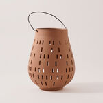 هومز فانوس سيراميك، بني 23*23*29.9 سم image number 1