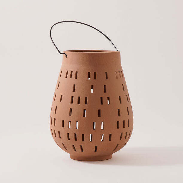 هومز فانوس سيراميك، بني 23*23*29.9 سم image number 1