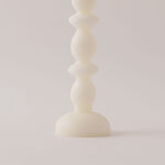Homez soya wax fade candle, white 9*9*29cm image number 2