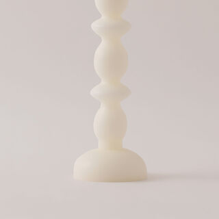 Homez soya wax fade candle, white 9*9*29cm