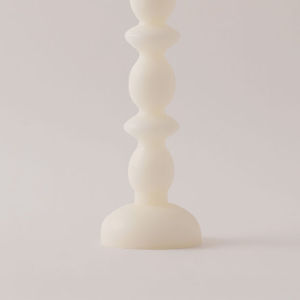 Homez soya wax fade candle, white 9*9*29cm image number 2
