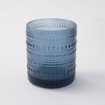 La Mesa 4 Pcs Tumbler Glass Set, Dark Blue 8*8*10 Cm image number 1