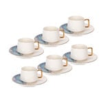 12Pc Porcelain Turkish Coffee Set image number 0