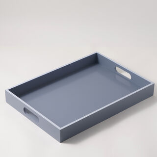 Dallaty Wood Rectangular Tray 50*35*6cm, Blue