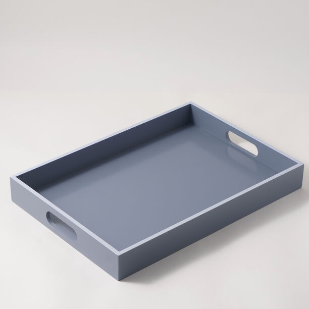 Dallaty Wood Rectangular Tray 50*35*6Cm, Blue image number 1