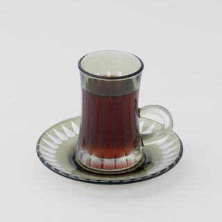 دلتي كاسات شاي 12 قطعة، أخضر